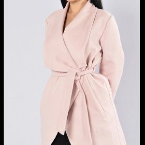 Faux wool coat